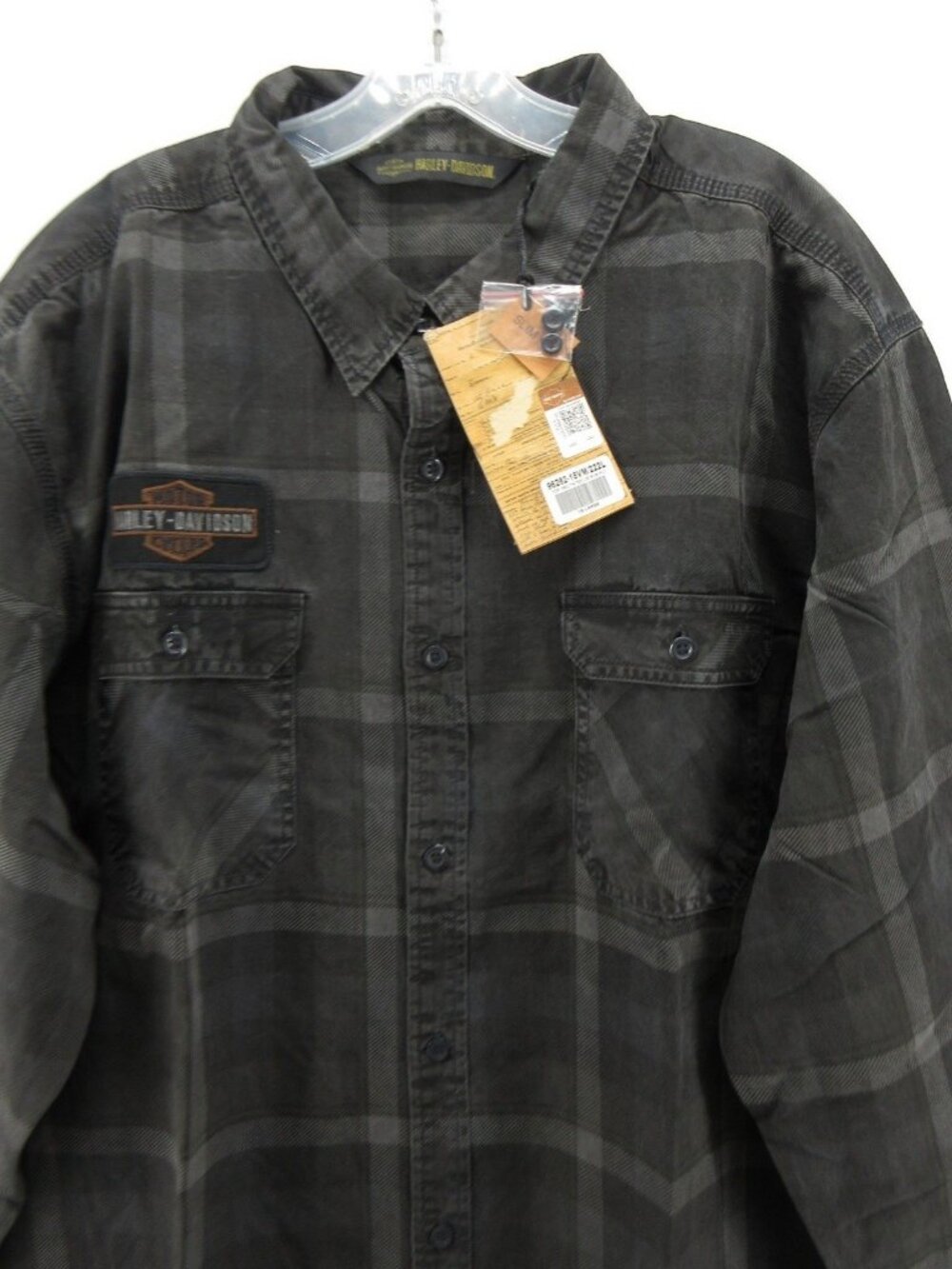 Harley Davidson Shirt XXXL Button Down Plaid Slim Fit Moto Heritage NEW - Picture 2 of 15